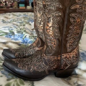 Dan Post Embroidered Boot Women Sz 10